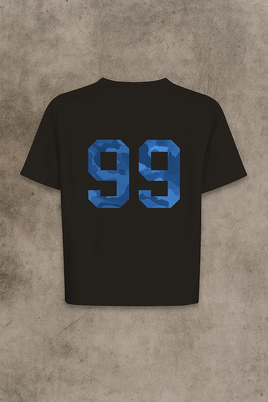 military 99 TEE - sort og blå